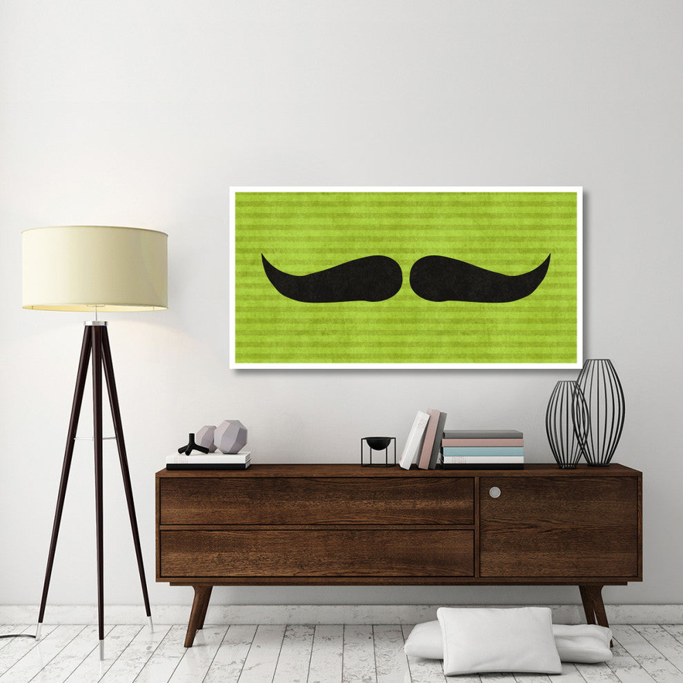 "Mustache: Upswept" Digital Paper Print by BG.Studio, 62"x32"