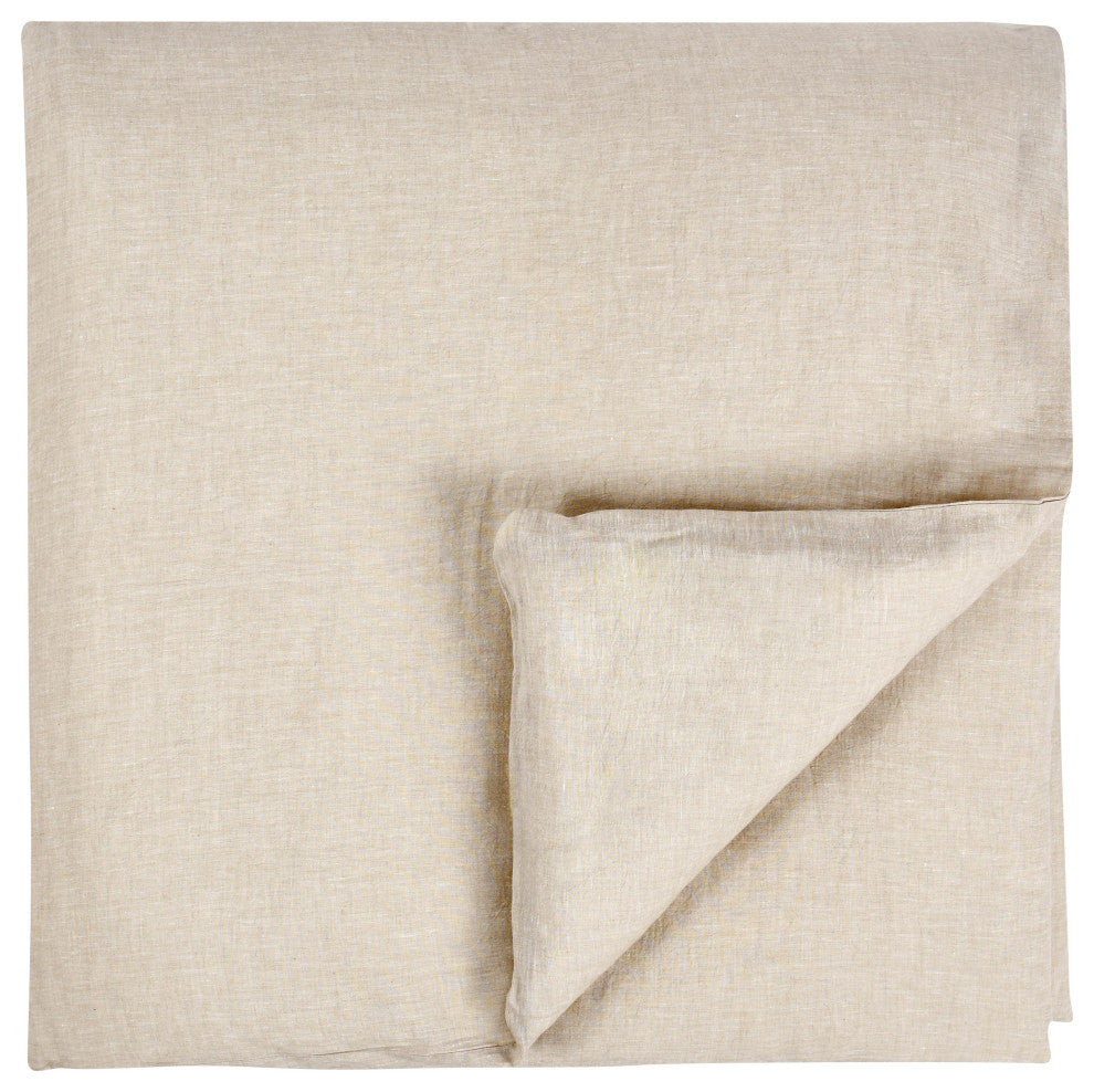 Jayson Linen Cashmere Blend Duvet by Kosas Home, Beige, King