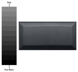 Crown Heights Beveled Ceramic Wall Tile, Matte Black