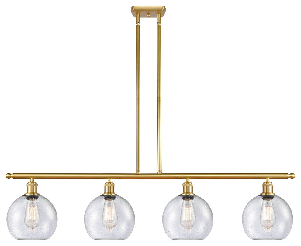 Innovations Lighting 516-4I-SG-G124-8 Athens 4 Light 48" Island Light