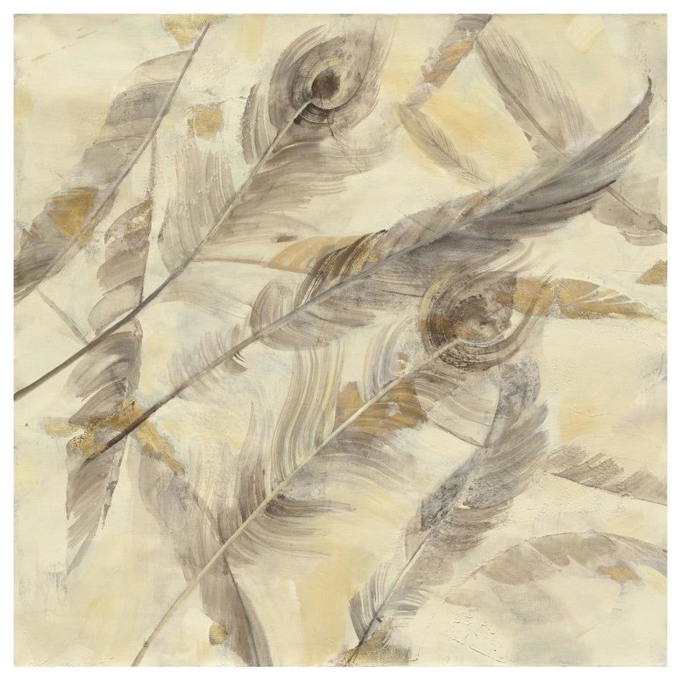 "Falling Feathers" Digital Paper Print by Albena Hristova, 26"x26"
