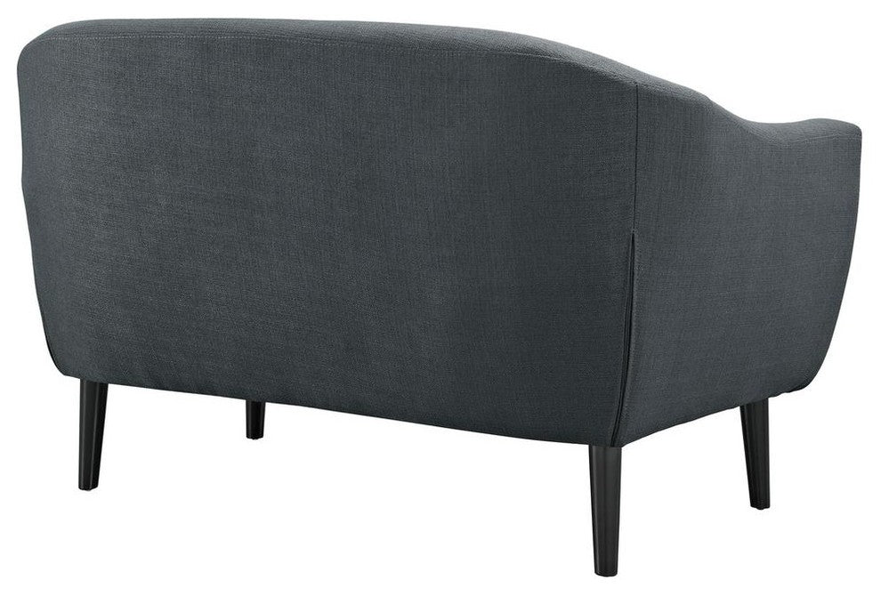 Modway Wit Upholstered Loveseat, Gray