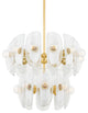 Hilo 20 Light Chandelier, Aged Brass