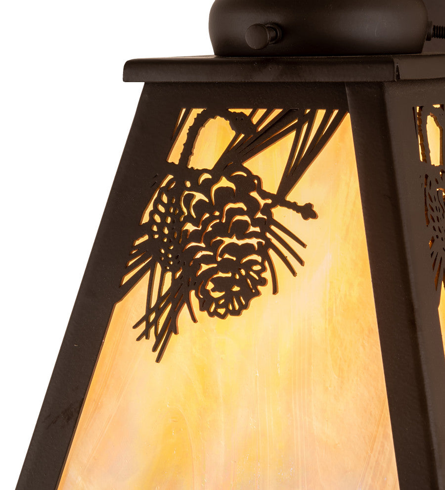 6 Wide Winter Pine Wall Sconce