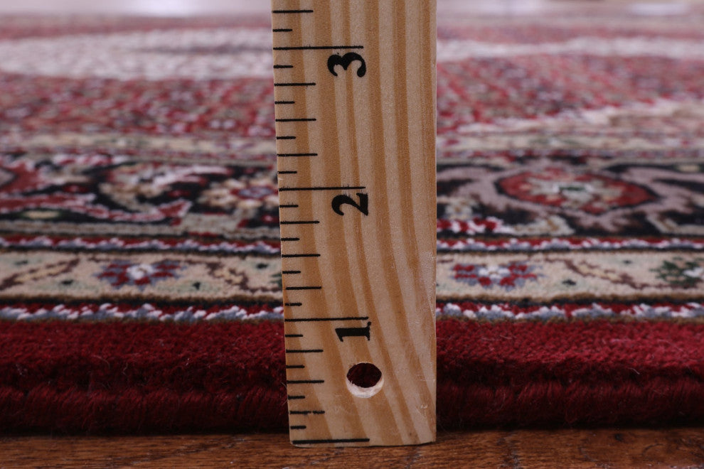 5' 1" X 7' 1" Persian Tabriz Hand Knotted Wool and Silk Rug Q8929