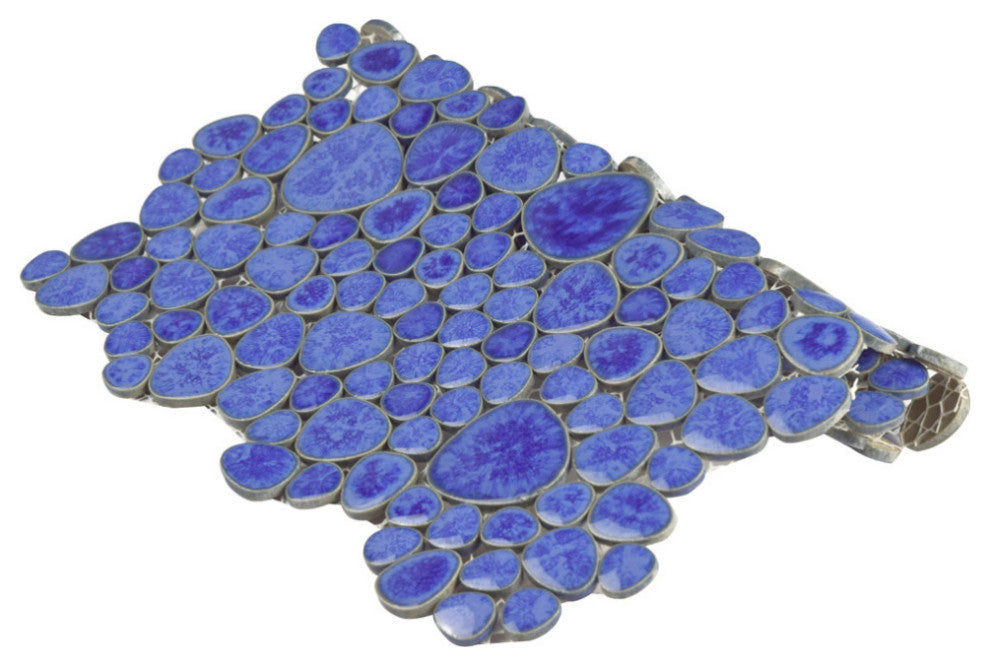 Pebble Blue Cloud Porcelain Floor and Wall Tile