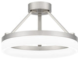 Quoizel PCOH1716 Cohen 16"W LED Semi-flush Ceiling Fixture - Brushed Nickel
