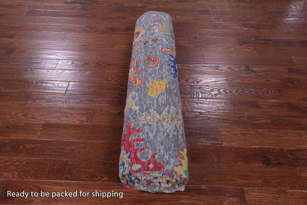 9' 3" X 11' 10" Turkish Oushak Handmade Rug - Q16132