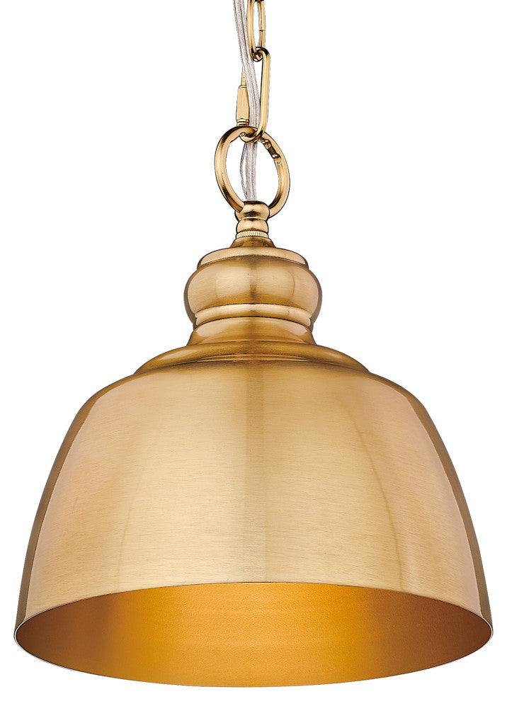 Golden Lighting 0316-M1L Holmes 9"W Mini Pendant - Rubbed Bronze