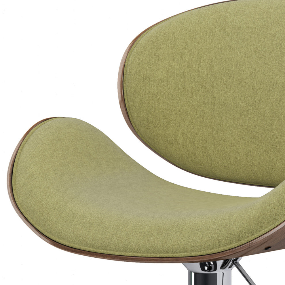 Marana Bentwood Adjustable Swivel Bar Stool, Acid Green