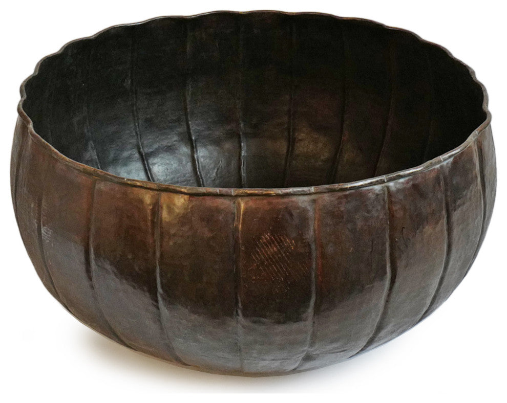 Consigned Large Bronze Planter Bowl