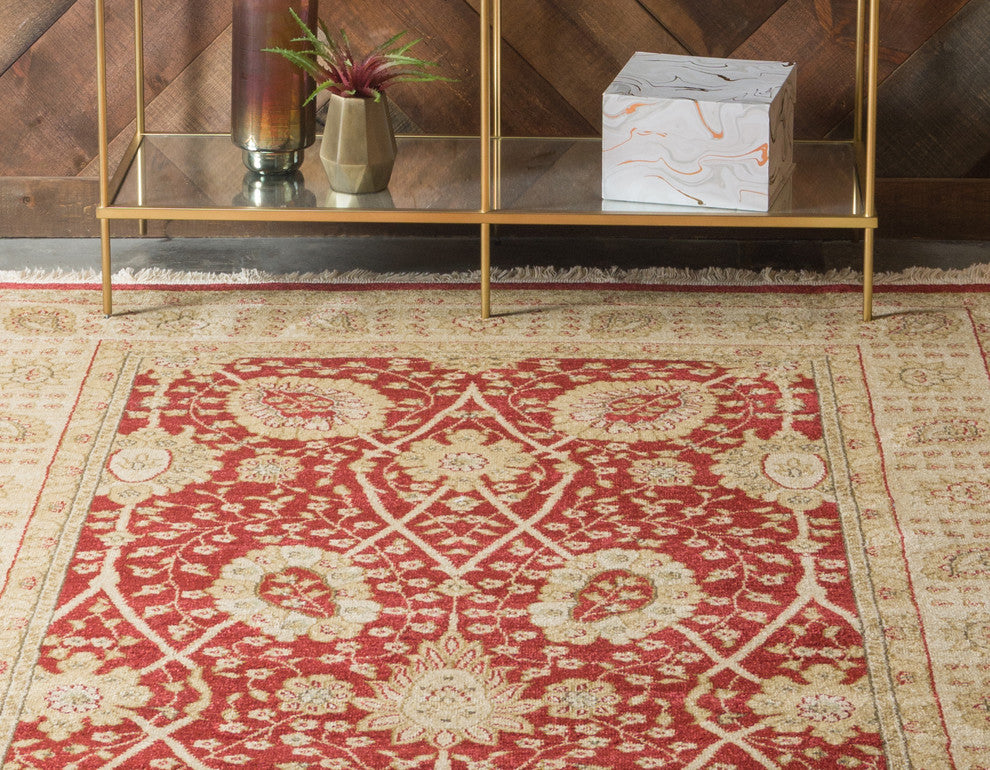 Unique Loom Red Edinburgh Adel 5'x8' Area Rug