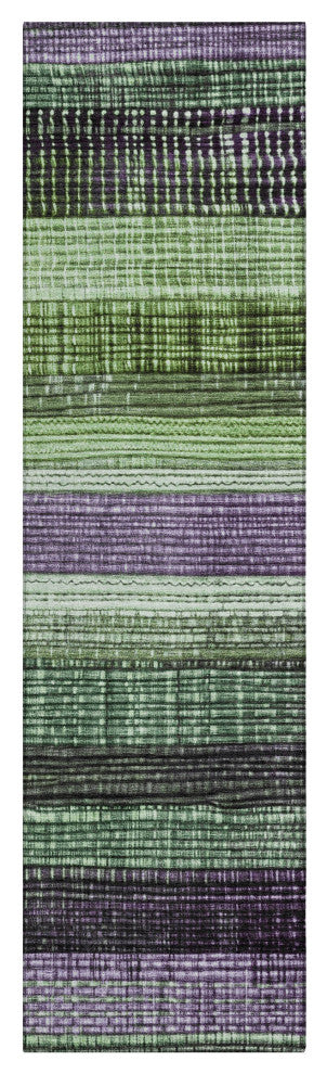Machine Washable Indoor/Outdoor Chantille ACN1873 Purple 2'3" x 7'6" Runner Rug