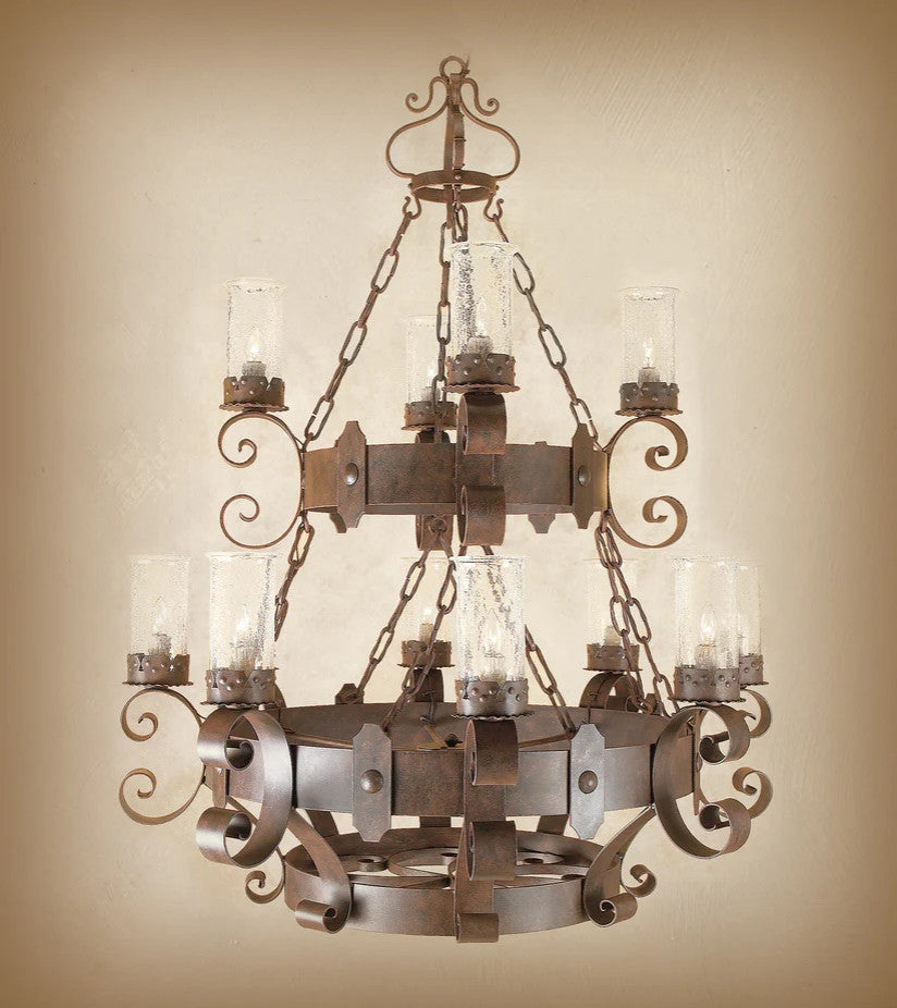 New Rome Wrought Iron Chandelier