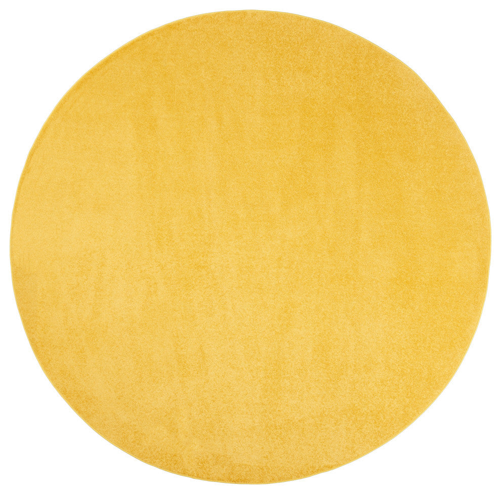 Nourison Essentials 8' x Round Yellow Outdoor Area Rug