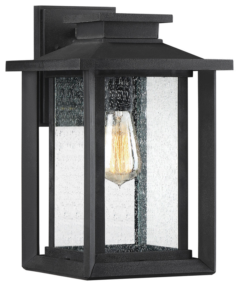 Wakefield 1-Light Outdoor Lantern, Earth Black