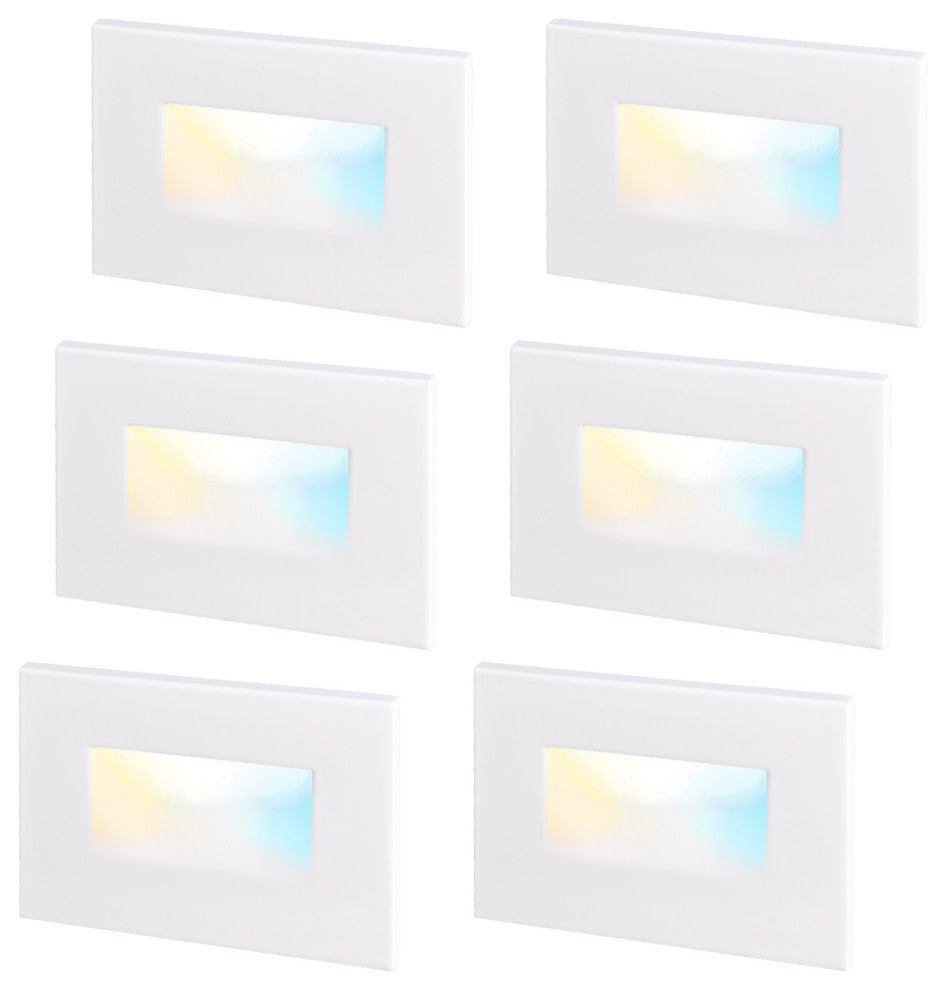 6 Pack 5CCT LED Step Dimmable Anti-Glare Stair Light