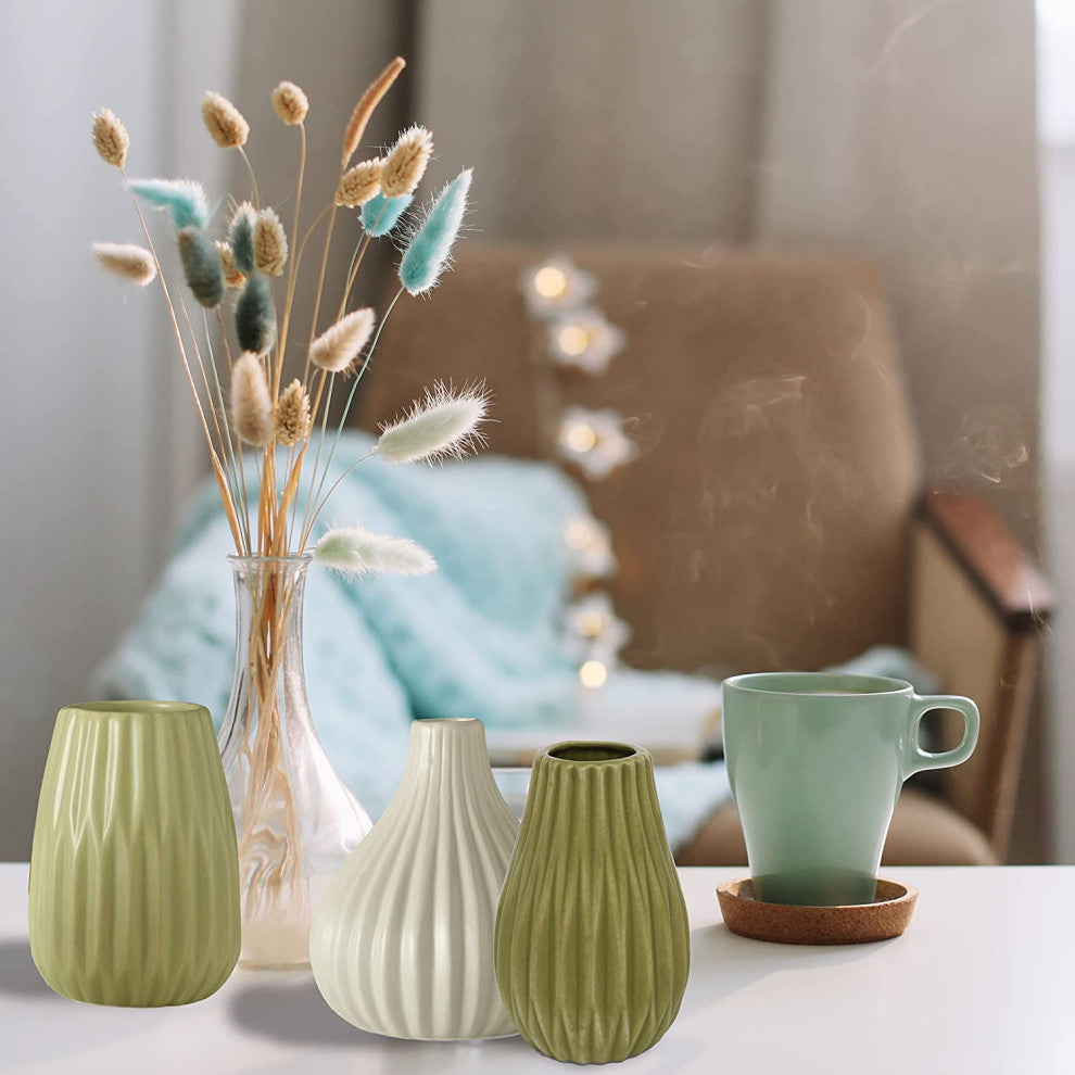 Pale Green Vase Set