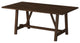 Arendal Trestle Rectangular Dining Table, Burnished Dark Oak