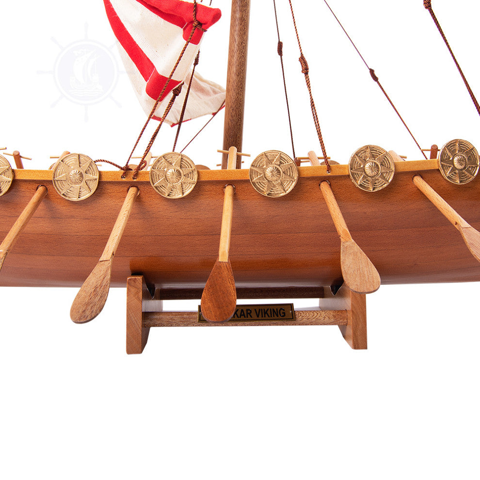 Drakkar Viking Wooden Handcrafted boat model