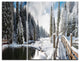 "Winter Morning Panorama" Photo Metal Wall Art, 3 Panels, 36"x28"
