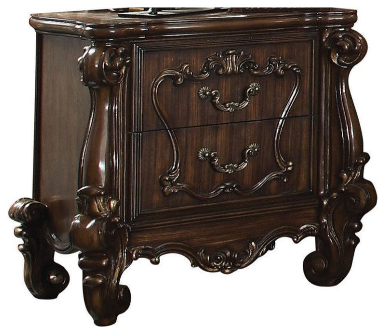 Acme Versailles Nightstand Cherry Oak