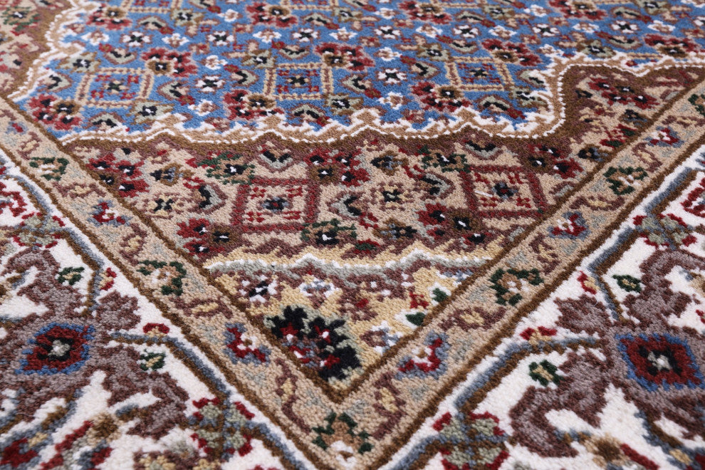 Runner Persian Tabriz Handmade Wool and Silk Rug 2' 7" X 15' 10" Q8945