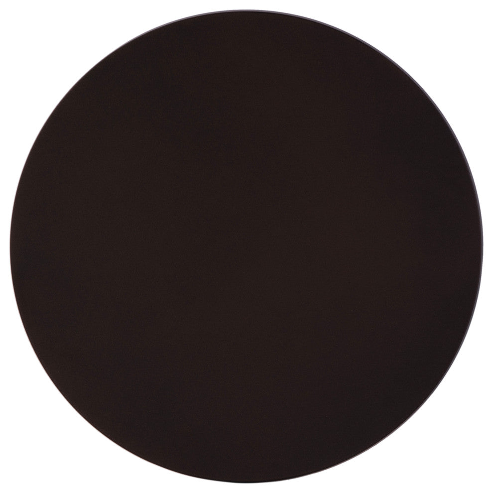 Passeo 10" W Round All Metal Pedestal Base End Table