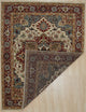 Ivory Traditional Classic Heriz Serapi Area Rug