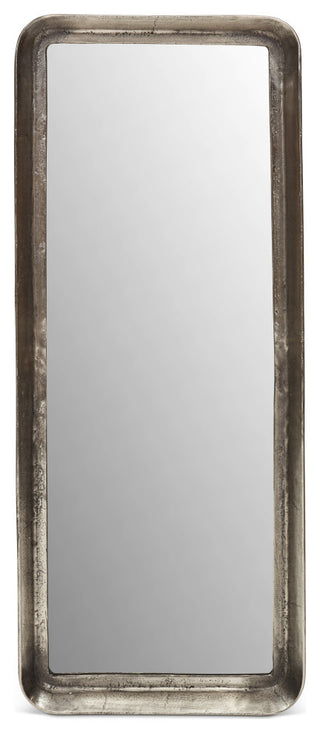 Vinod Wall Mirror, Vintage Silver