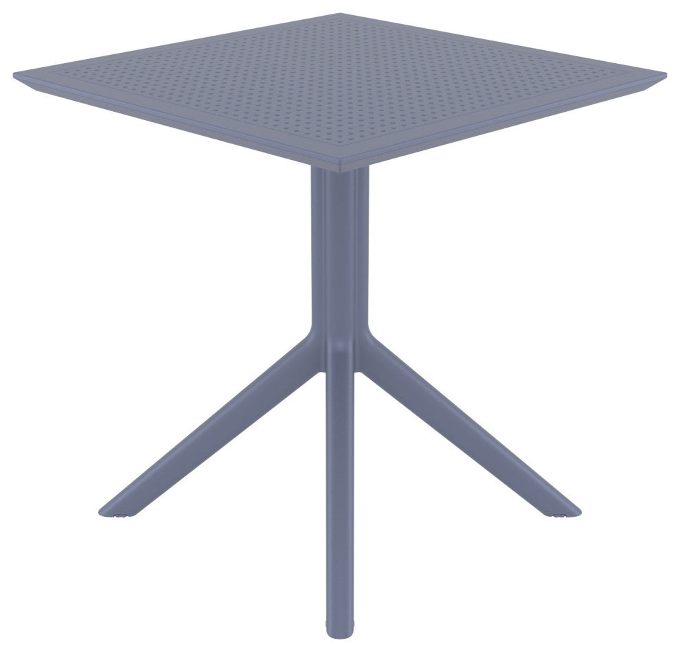Sky Square Table 27 inch Dark Gray