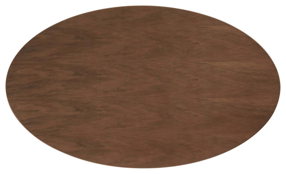 Black Walnut Lippa 60" Oval Walnut Dining Table