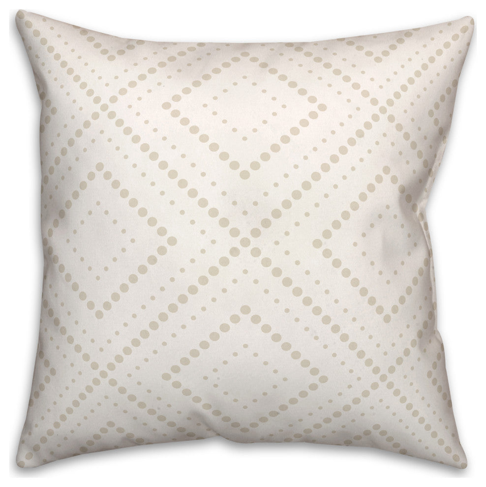 Dotted Diamonds 18x18 Spun Poly Pillow