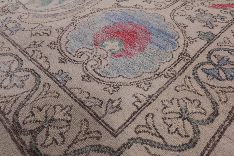 William Morris Hand Knotted Wool Rug 9' 1" X 11' 4" Q4614
