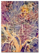 Michael Tompsett 'Washington DC Street Map 2' Canvas Art, 19"x14"