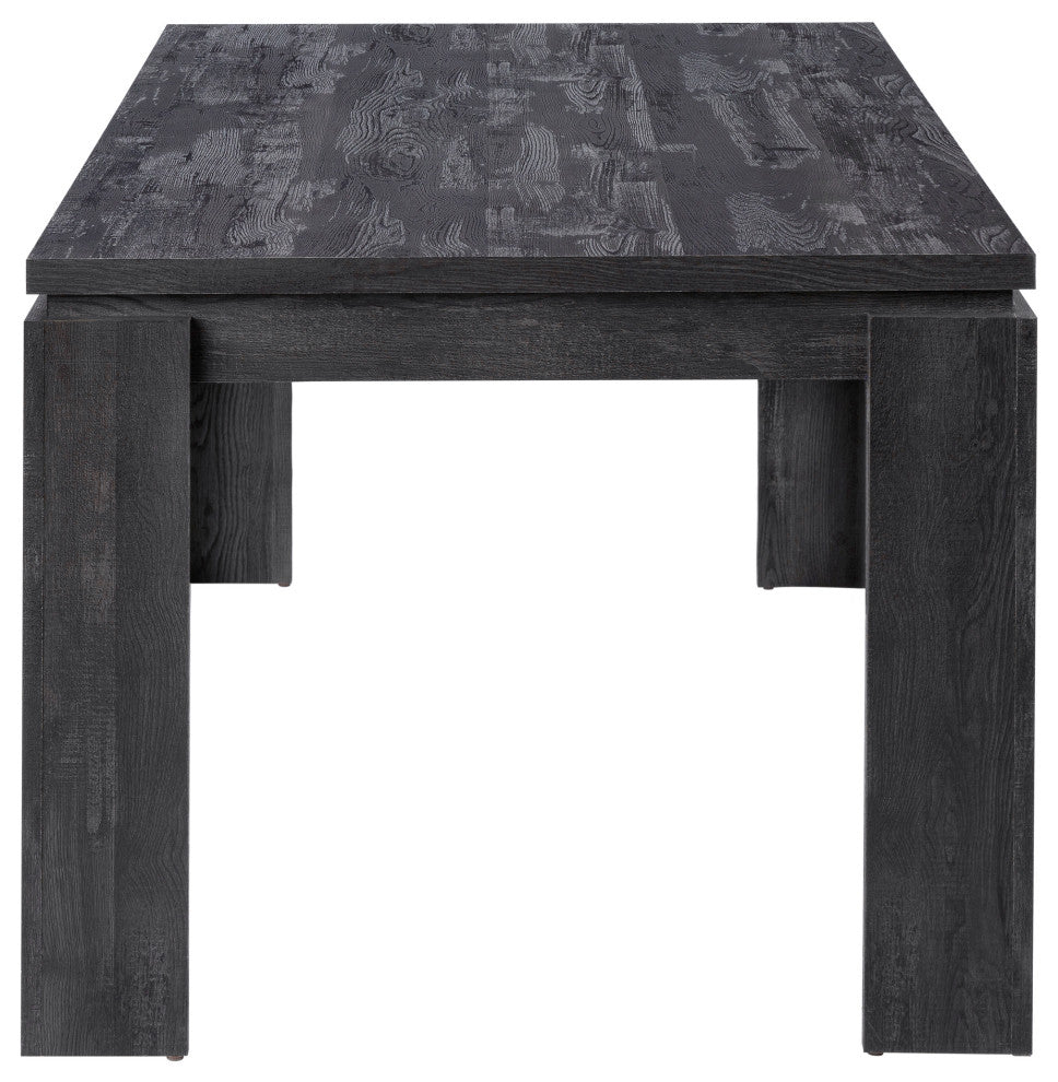 Dining Table, 60" Rectangular, Kitchen, Dining Room, Laminate, Black