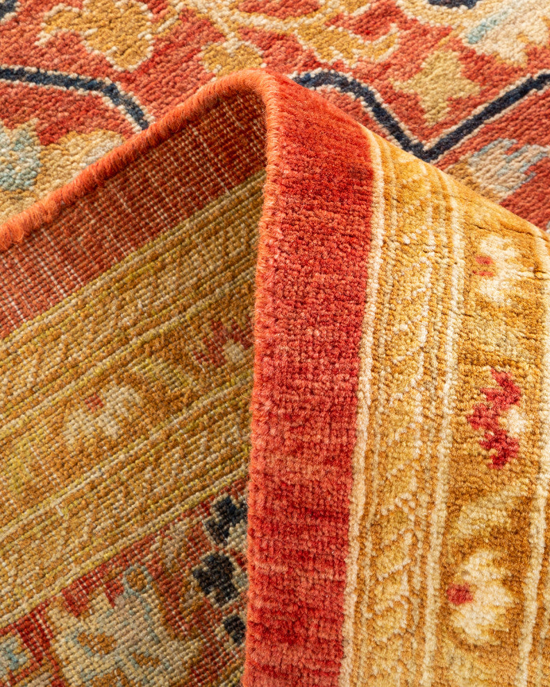 Mogul, One-of-a-Kind Hand-Knotted Area Rug Orange, 9' 2" x 12' 0"