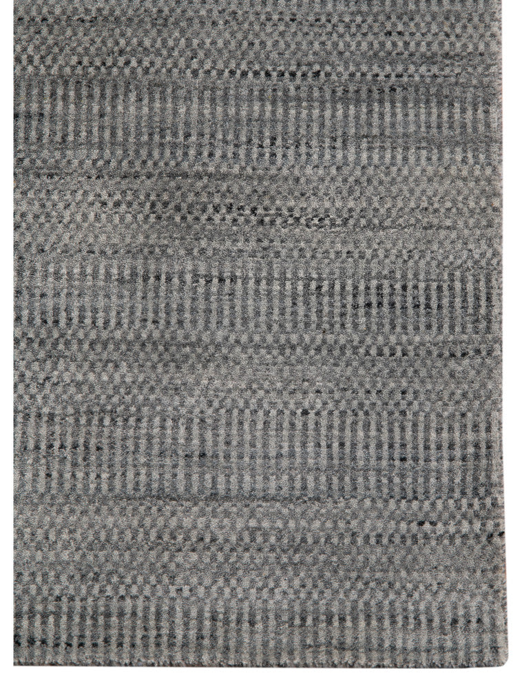 Rufina Handmade Wool Blend Area Rug, Silver, 2'x3'