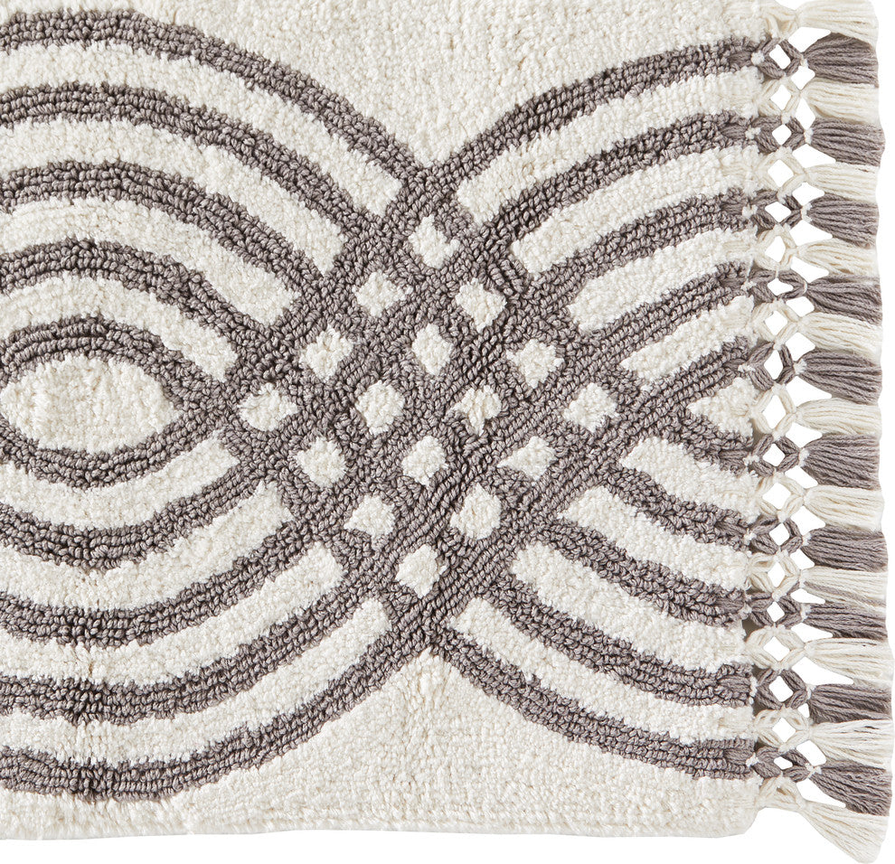 SKL Home Fringed Waves Rug, Gray