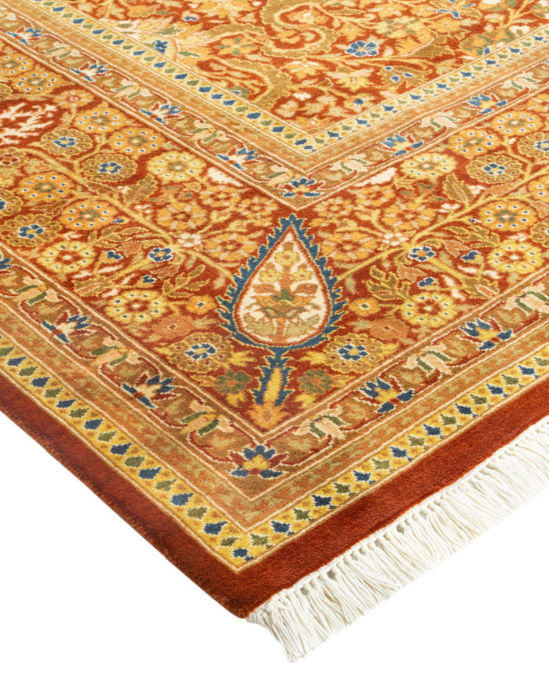Mogul, One-of-a-Kind Hand-Knotted Area Rug  - Orange, 6' 1" x 8' 10"