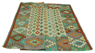 Sangat Kilim Annice Ivory/Rust Rug, 6'0x8'0