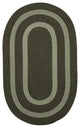 Colonial Mills Graywood GW63 Moss Green Bordered Area Rug, Round 4'x4'