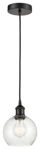 Innovations 616-1P-BK-G124-6-LED 1-Light Mini Pendant, Matte Black