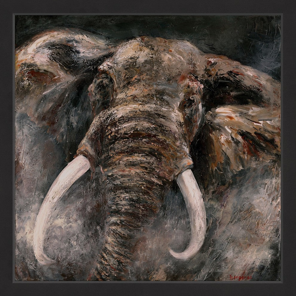 Marmont Hill, "Eye for an Eye" by Bergerac Framed Painting Print, 12x12