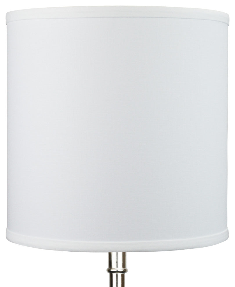Fenchel Shades 11"x11"x11" Spider Attachment, Drum Lamp Shade, Linen White