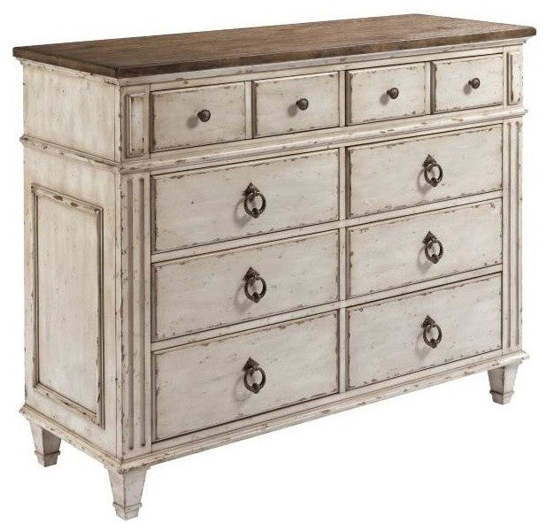 American Drew Southbury 8 Drawer Bureau, Fossil and Parchment 513-131