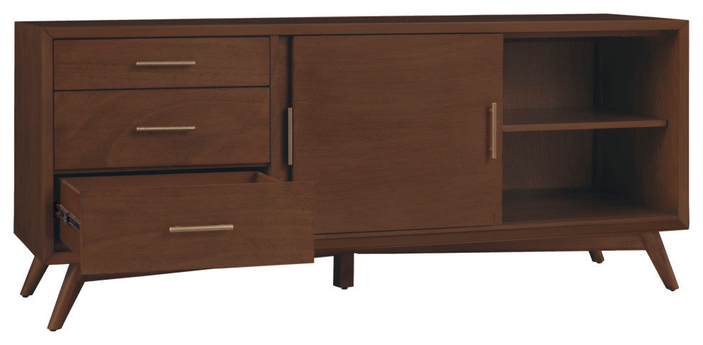 Flynn Large TV Console, Walnut