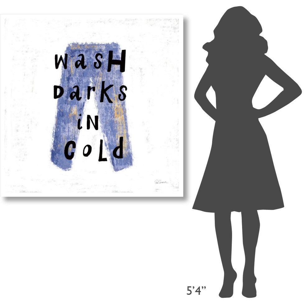 "Laundry Rules V" Digital Paper Print by Sue Schlabach, 42"x42"