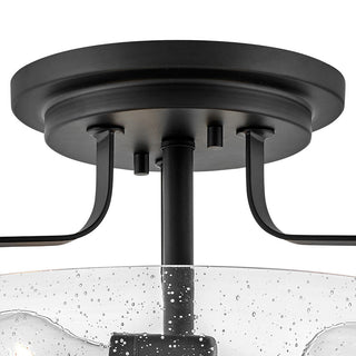 Hinkley Harper 14.5" Semi-Flush Ceiling Light, Black