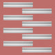 Cornice White Urethane Parisian Design 8 Pieces Totaling 760" Length